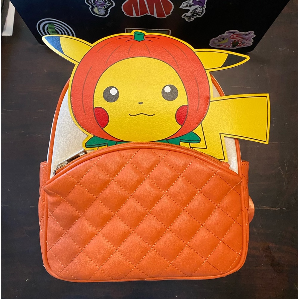 Pumpkin Pikachu backpack “A Halloween favorite”